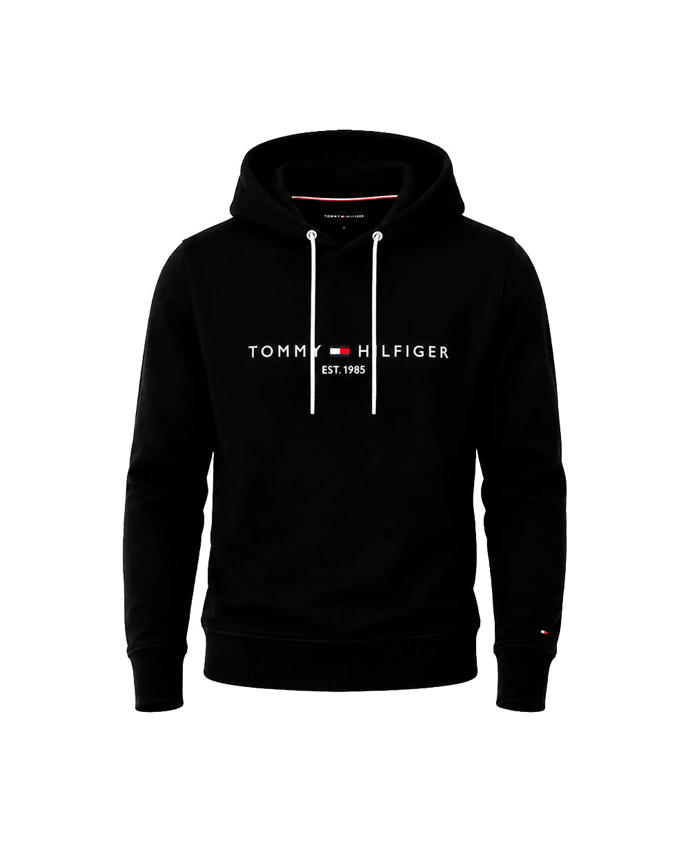 Moletom Preto Masculino 1985 Bordado - Tommy Hilfiger