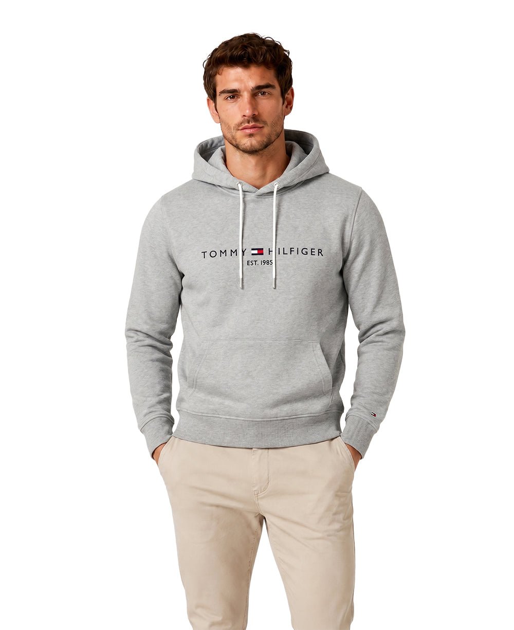 Moletom Cinza Masculino 1985 Bordado - Tommy Hilfiger