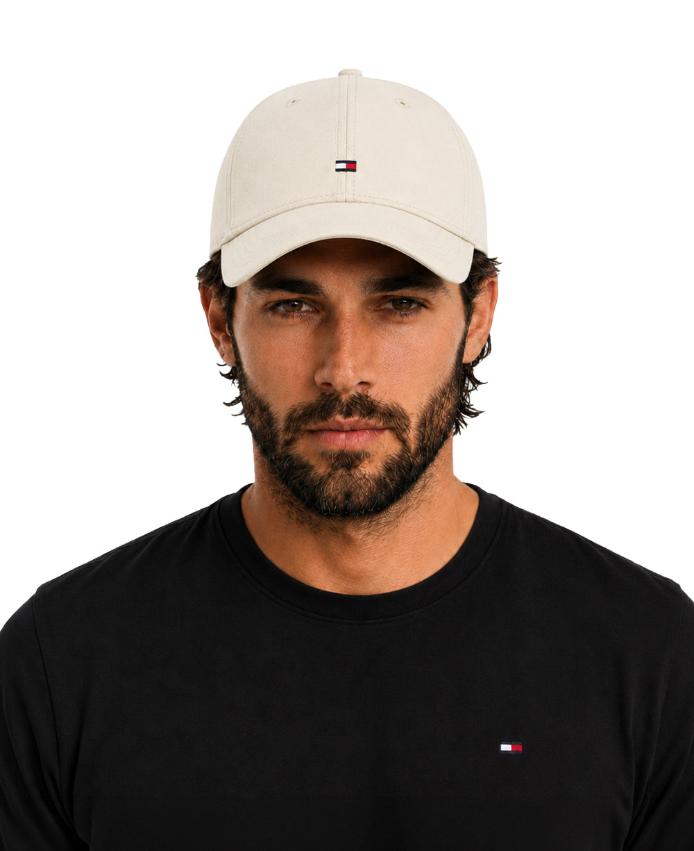 Boné Masculino Bege Clássico - Tommy Hilfiger