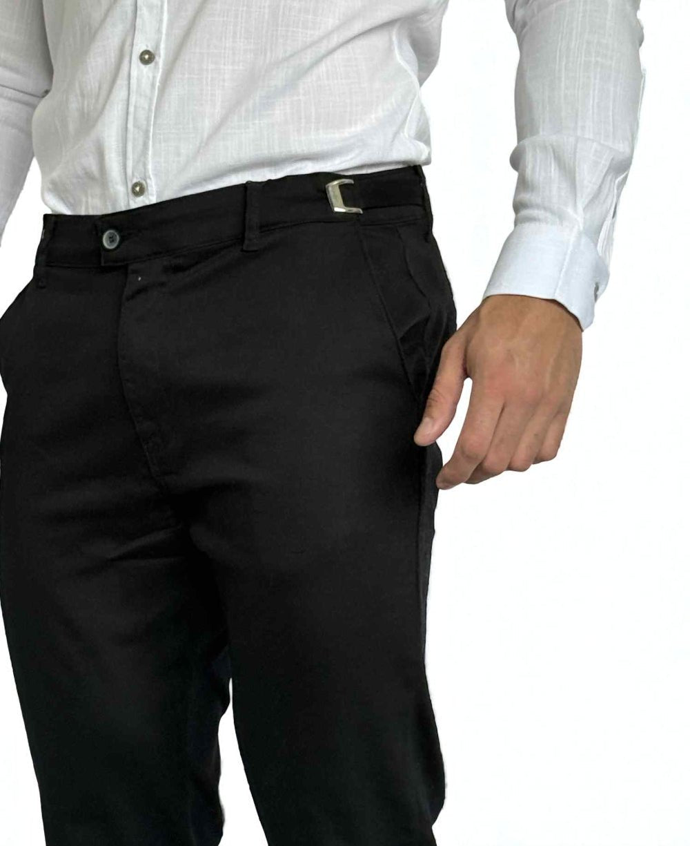 Calça Alfaiataria Preto com Regulagem  - Truehero