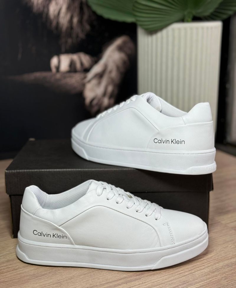 Sapatênis couro calvin klein best sale logo branco