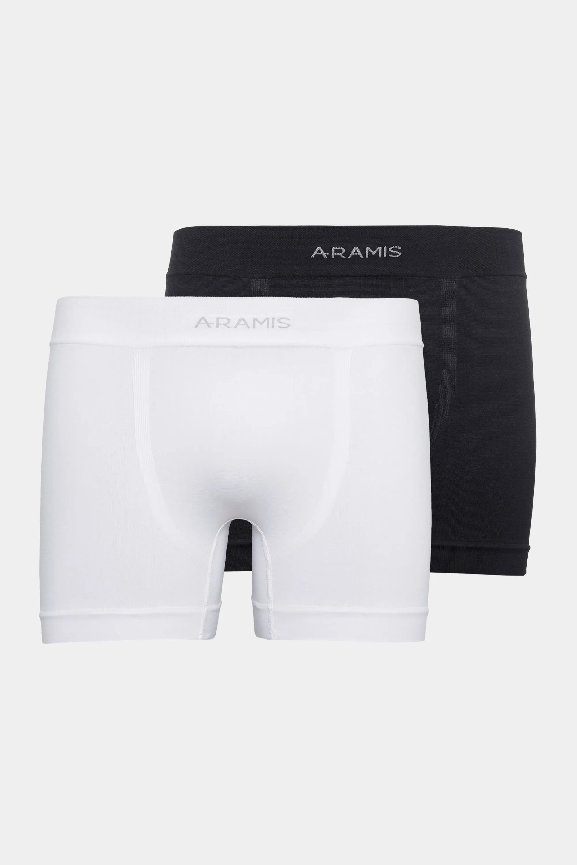 Kit 3 Cueca Boxers Sem Costura Branco e Preto - Aramis