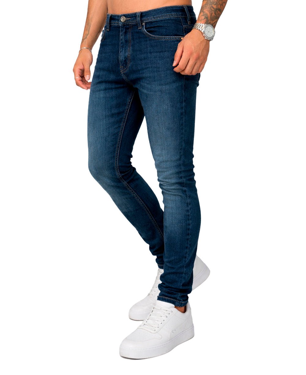 Calça Jeans Azul Escuro Maculino Skinny - Visual Jeans