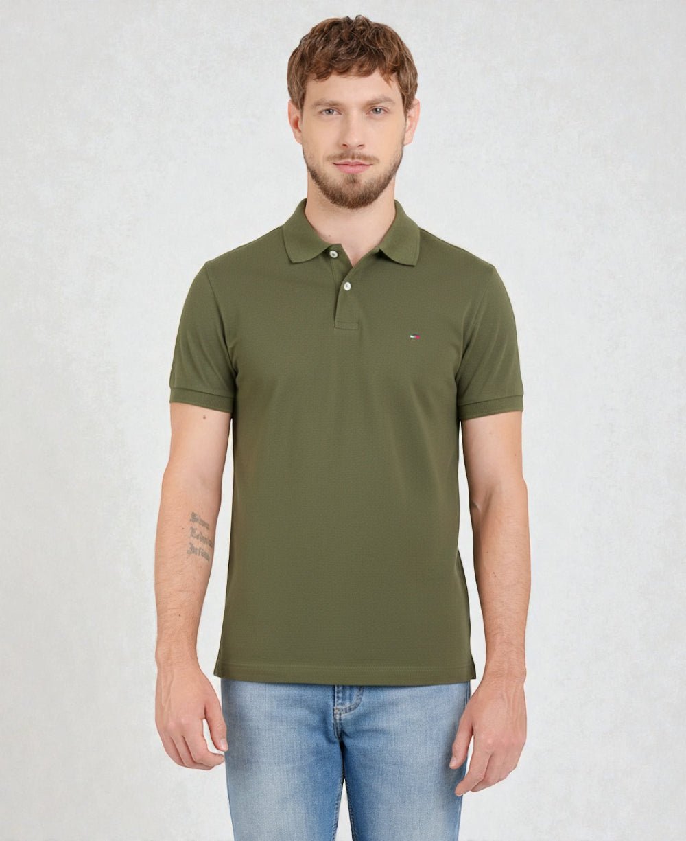 Camisa Polo Verde Militar - Aramis