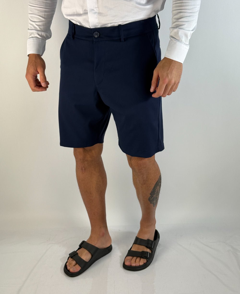 Bermuda Alfaiataria Pima Azul Masculino - Visual Jeans