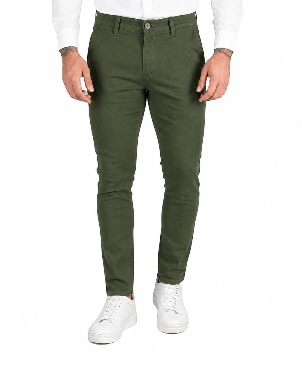 Calça Alfaiataria Verde Masculina Skinny - Rota 77