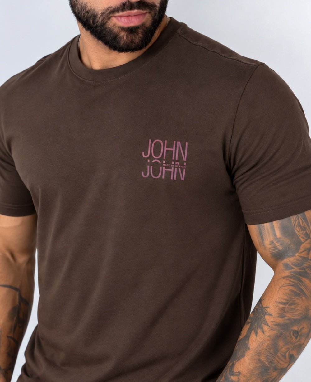 Camiseta Marrom Masculina Regular Fit - John John