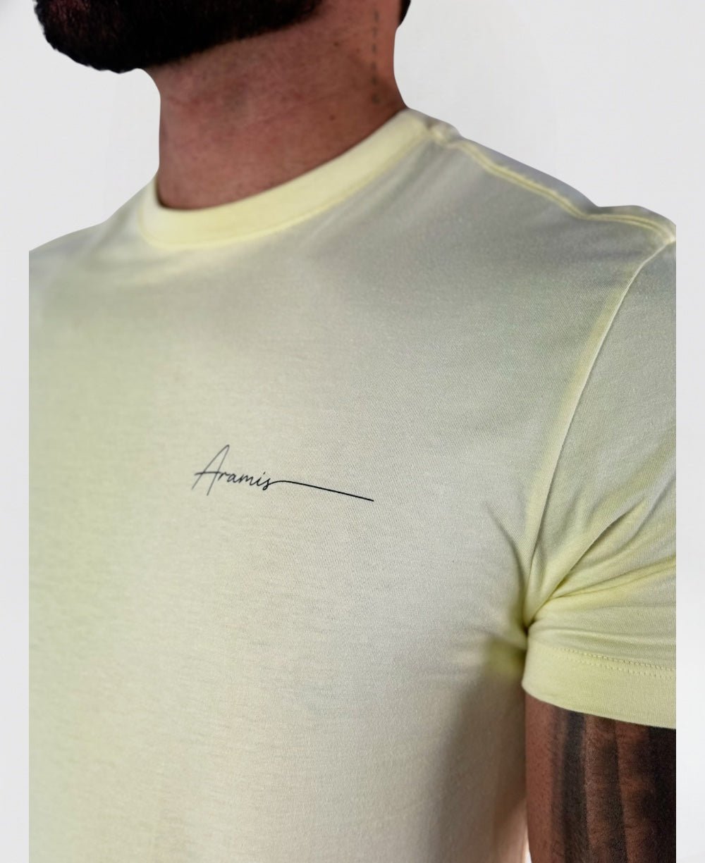 Camiseta Masculina Amarela Malha Regular - Aramis