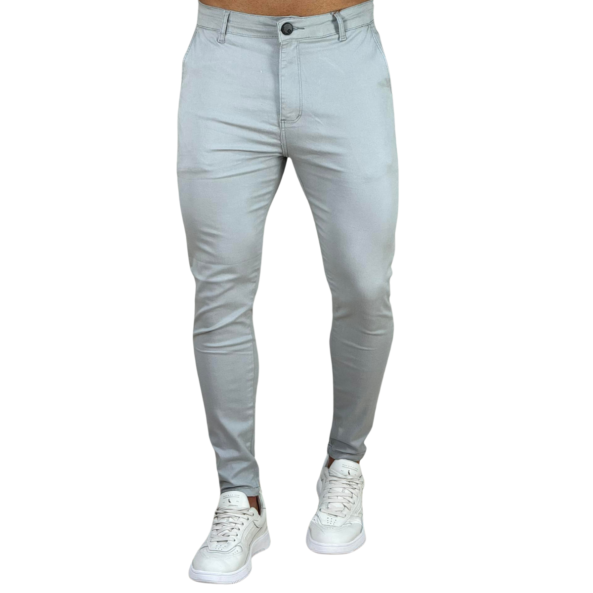 Calça Alfaiataria Cinza Masculina Super Skinny - Codi Jeans