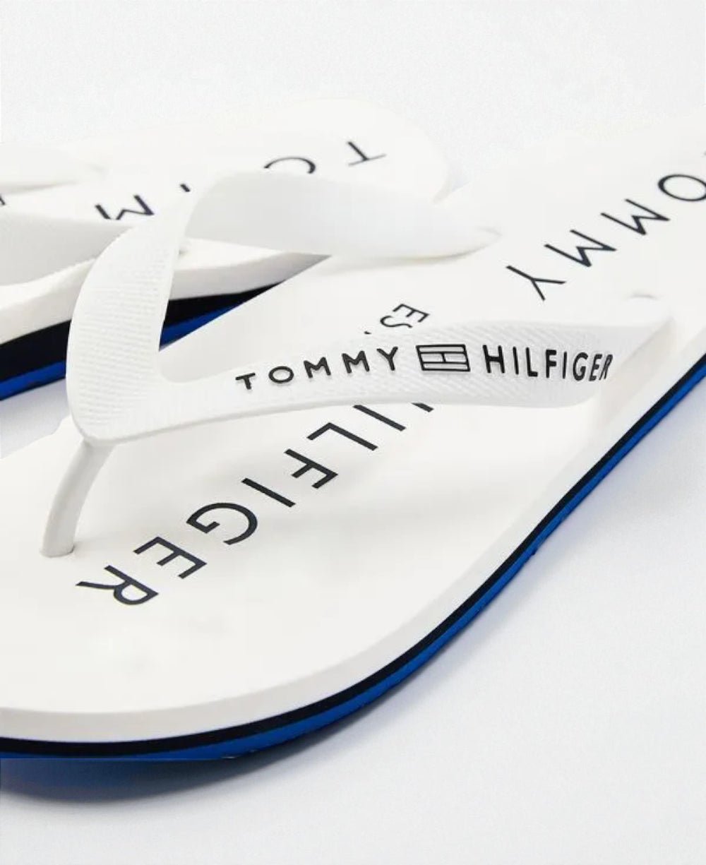 Chinelo White e Azul Masculino Symon Rubber - Tommy Hilfiger