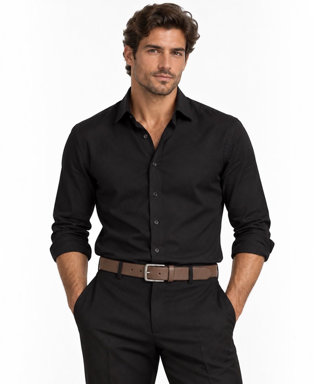 Cinto Marrom Masculino De Couro - Paladho´s Jeans Wear