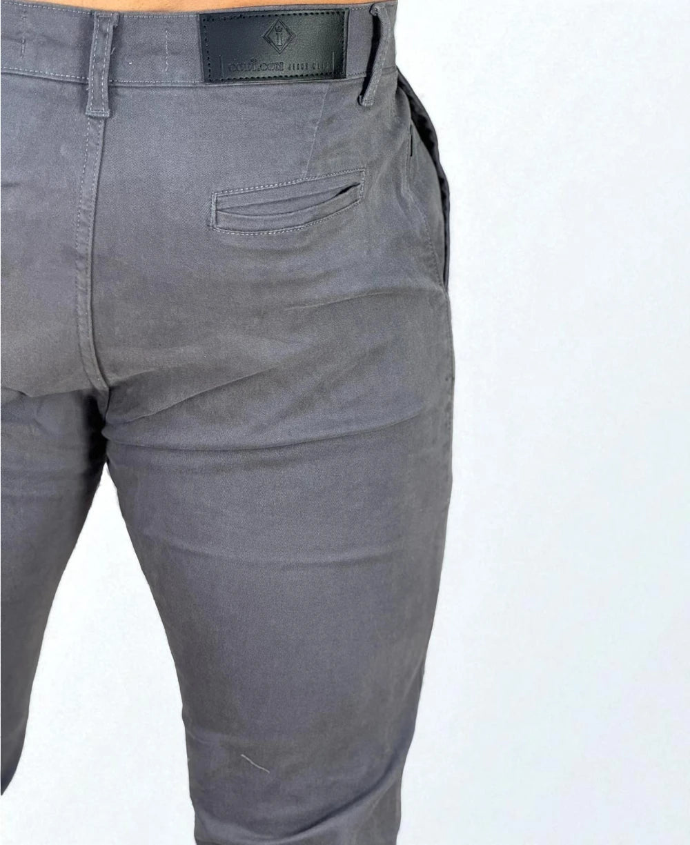 Calça Alfaiataria Cinza Masculina Super Skinny - Codi Jeans