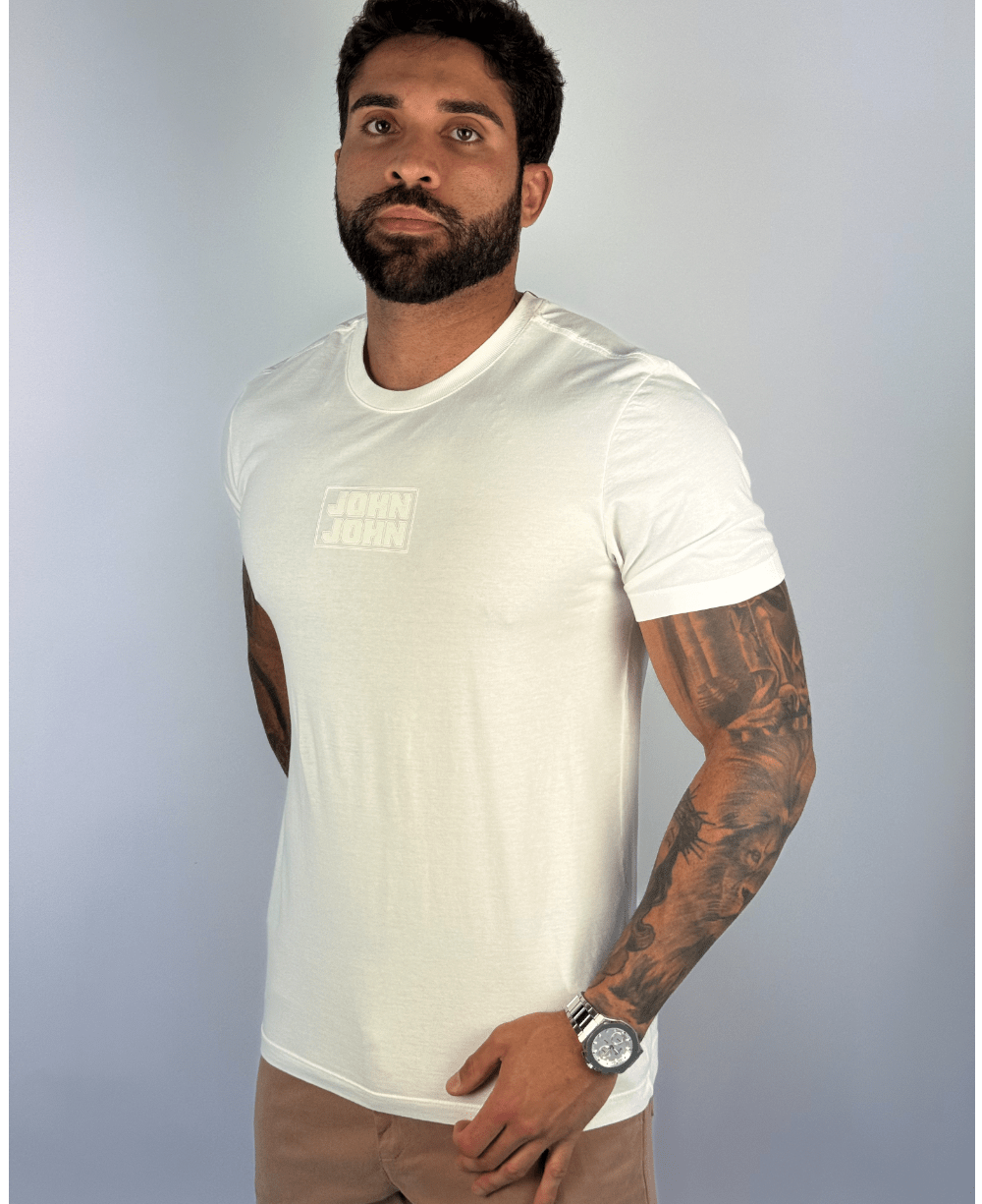 Camiseta T-Shirt Sl Square Off White - John John