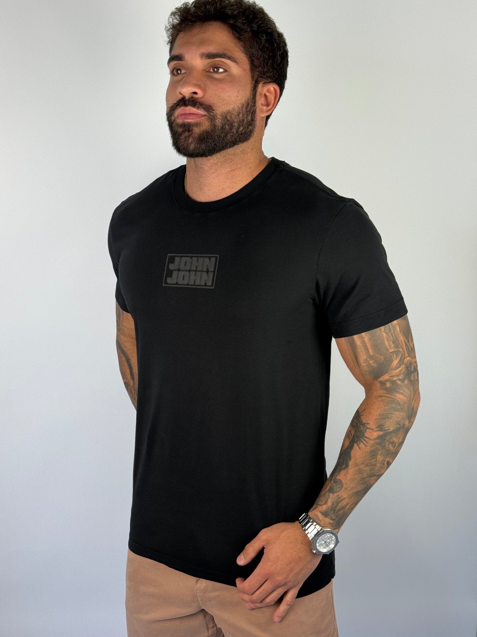 Camiseta T-Shirt Sl Square Preto - John John