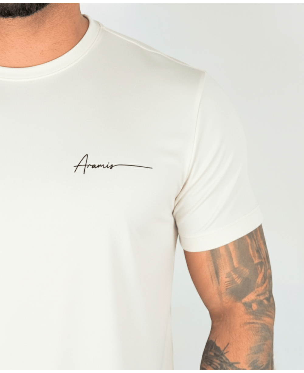 Camiseta Masculina Off White Malha Regular - Aramis