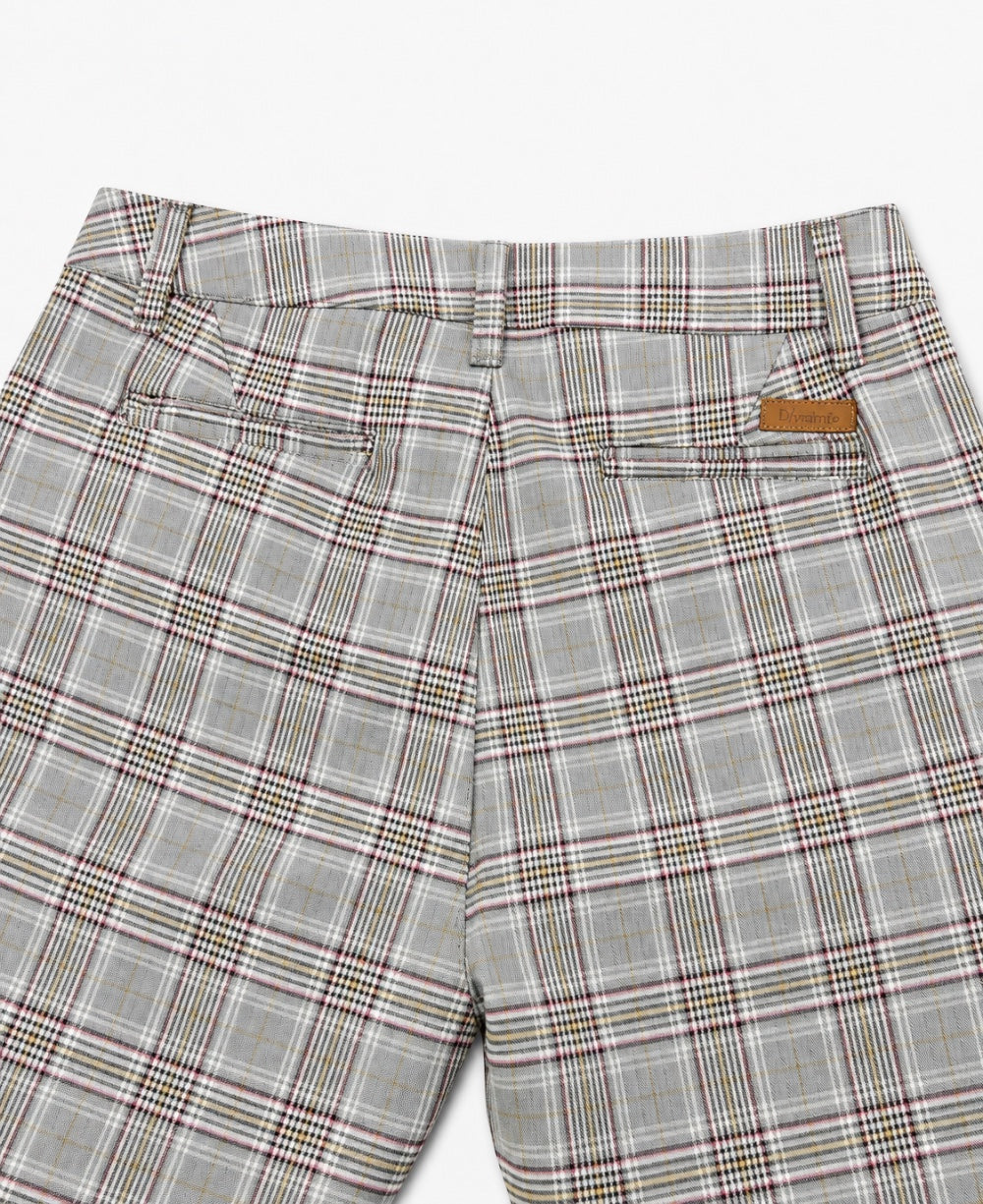 Calça Alfaiataria Cinza Masculina Xadrez - Paladho´s Jeans