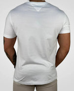 Kit 2 Camisetas Azul Marinho e Branco Masculino Pima - Tommy Hilfiger