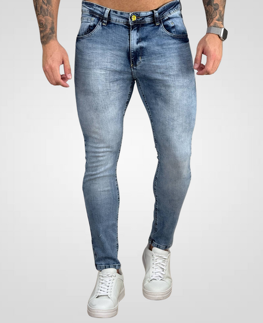Calça Jeans Mescla Masculina Super Skinny - City Denim
