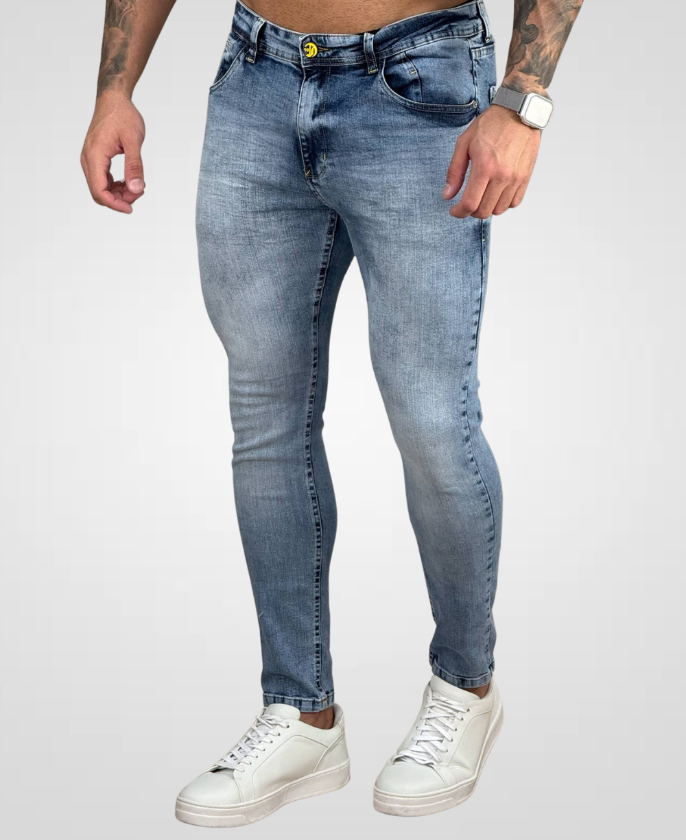 Calça Jeans Mescla Masculina Super Skinny - City Denim