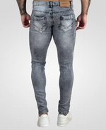 Calça Jeans Cinza Mescla Masculina com Lycra - Rota 77