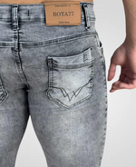 Calça Jeans Cinza Mescla Masculina com Lycra - Rota 77