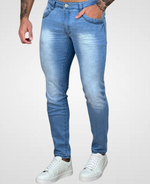 Calça Jeans Estonado Masculina Lisa Skinny - Rota 77