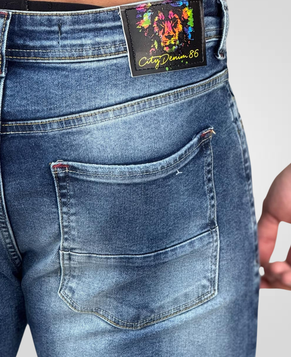 Calça Jeans Azul Masculina Super Skinny - City Denim