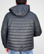 Jaqueta Puffer Preto Com Touca Masculina - Rock & Soda
