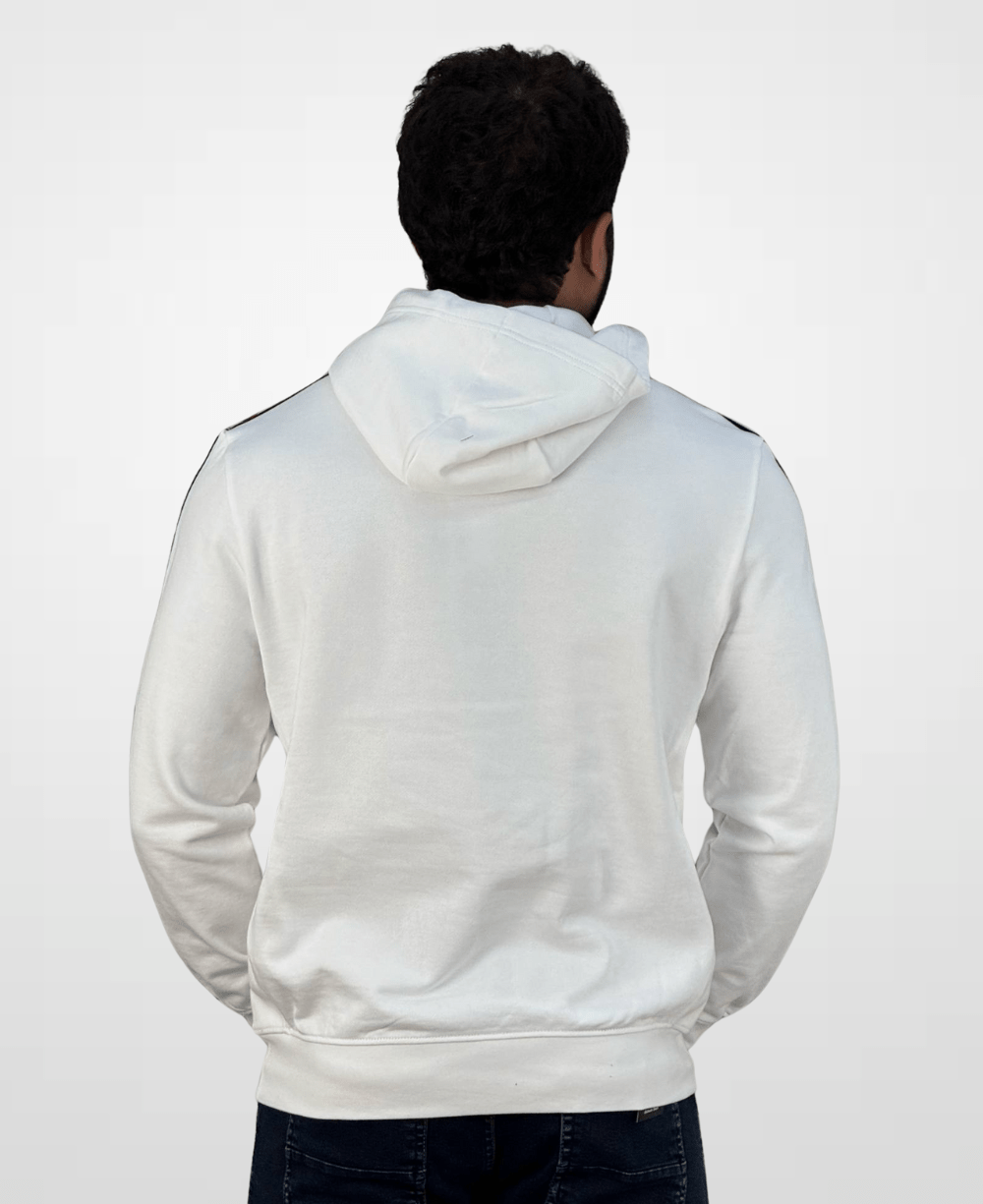 Moletom Branco Masculino Global Stripe Hoody - Tommy Hilfiger