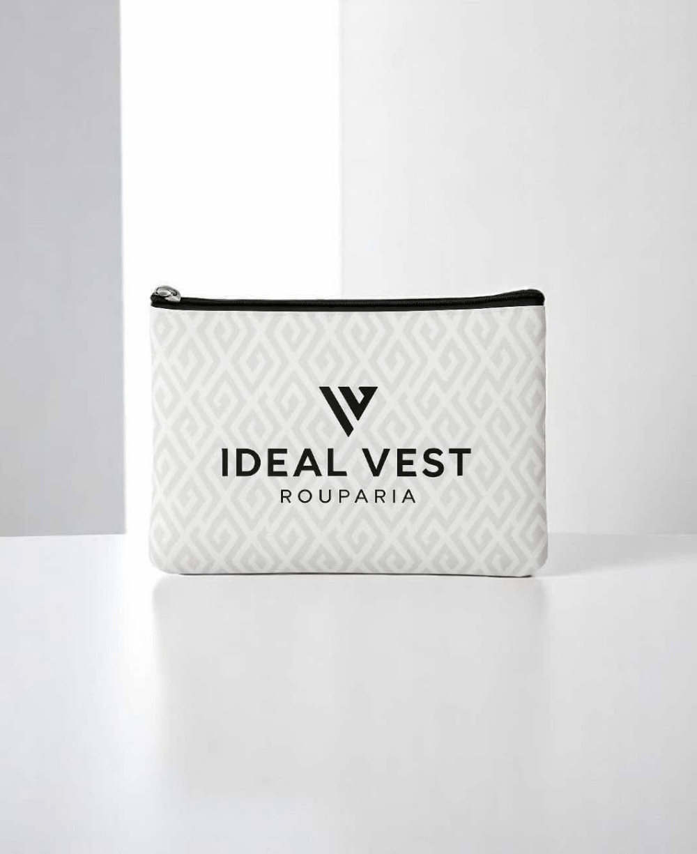 Necessaire Branca Trapézio Grande Luxo  - Ideal Vest Rouparia