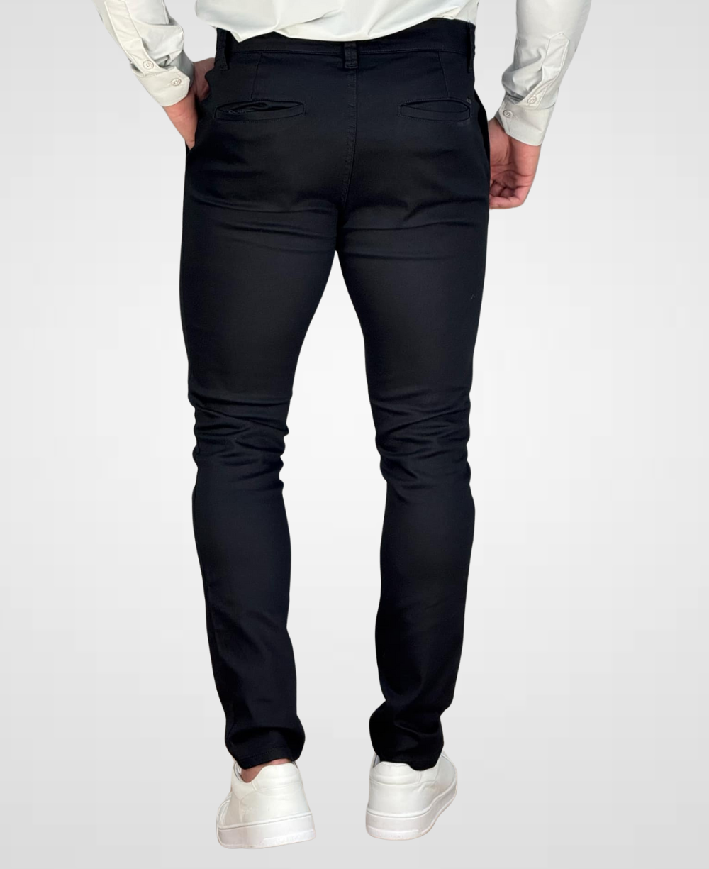 Calça Alfaiataria Preto Masculina Skinny - DLZ