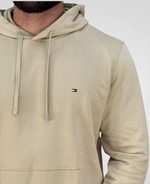 Moletom Bege Masculino Clássico Felpado - Tommy Hilfiger