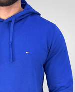 Moletom Azul Bic Masculino Clássico Felpado - Tommy Hilfiger