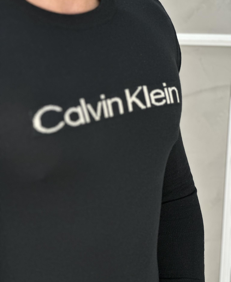 Suéter Preto Masculino Com Logo Da Marca No Peito - Calvin Klein