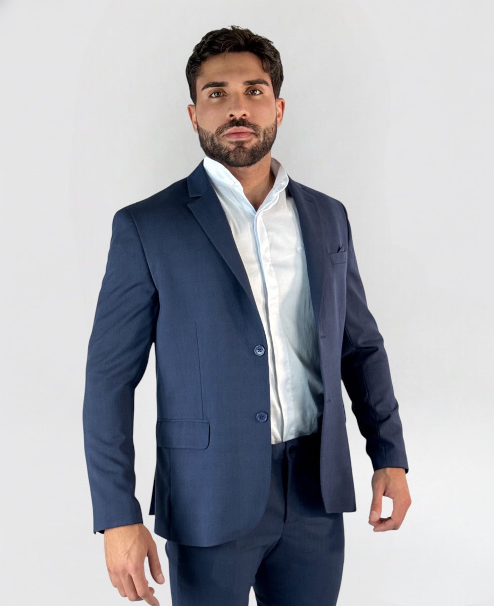 Blazer Alfaiataria Xadrez Marinho Slim - Guilherme Soul