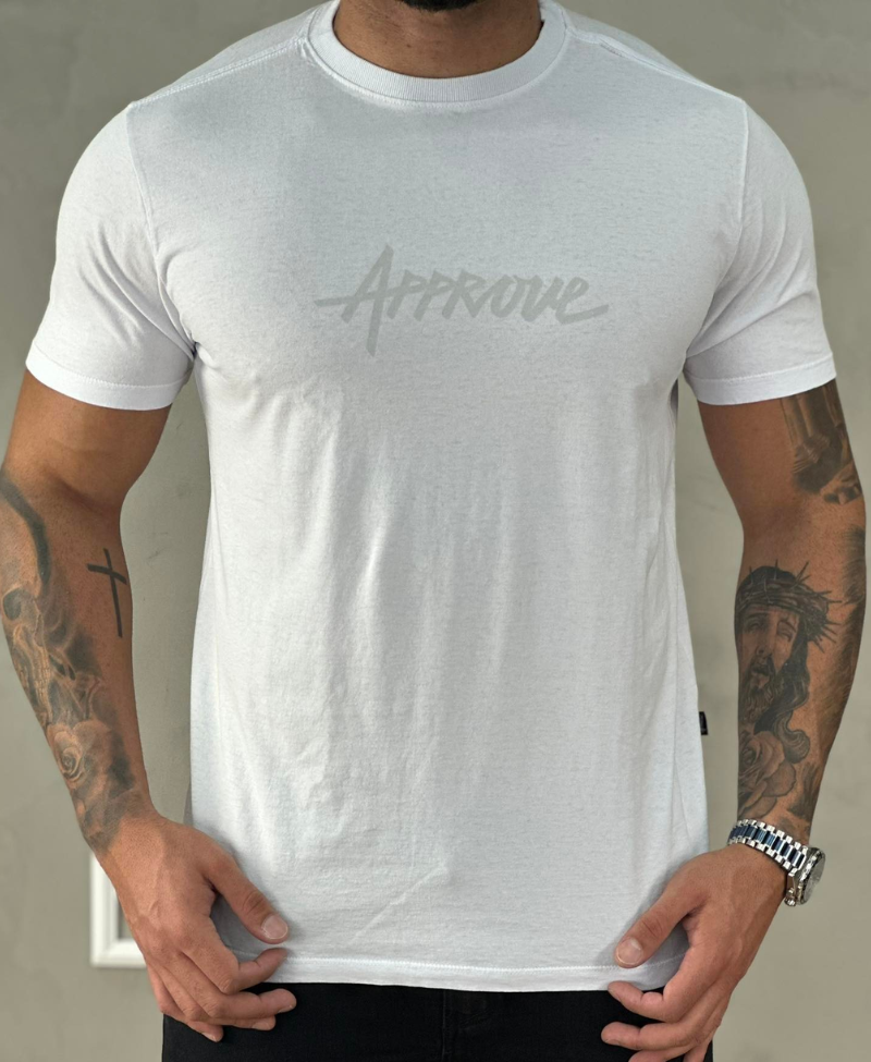 Camiseta Branca Masculina New Classic Bold - Approve