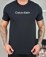 Camiseta T- Shirt Slim Preta Masculino Flame - Calvin Klein