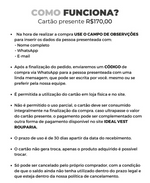 CARTÃO PRESENTE GOLD R$230,00